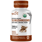Nutri 10 Mushroom Organic 2400 mg - 120 Count