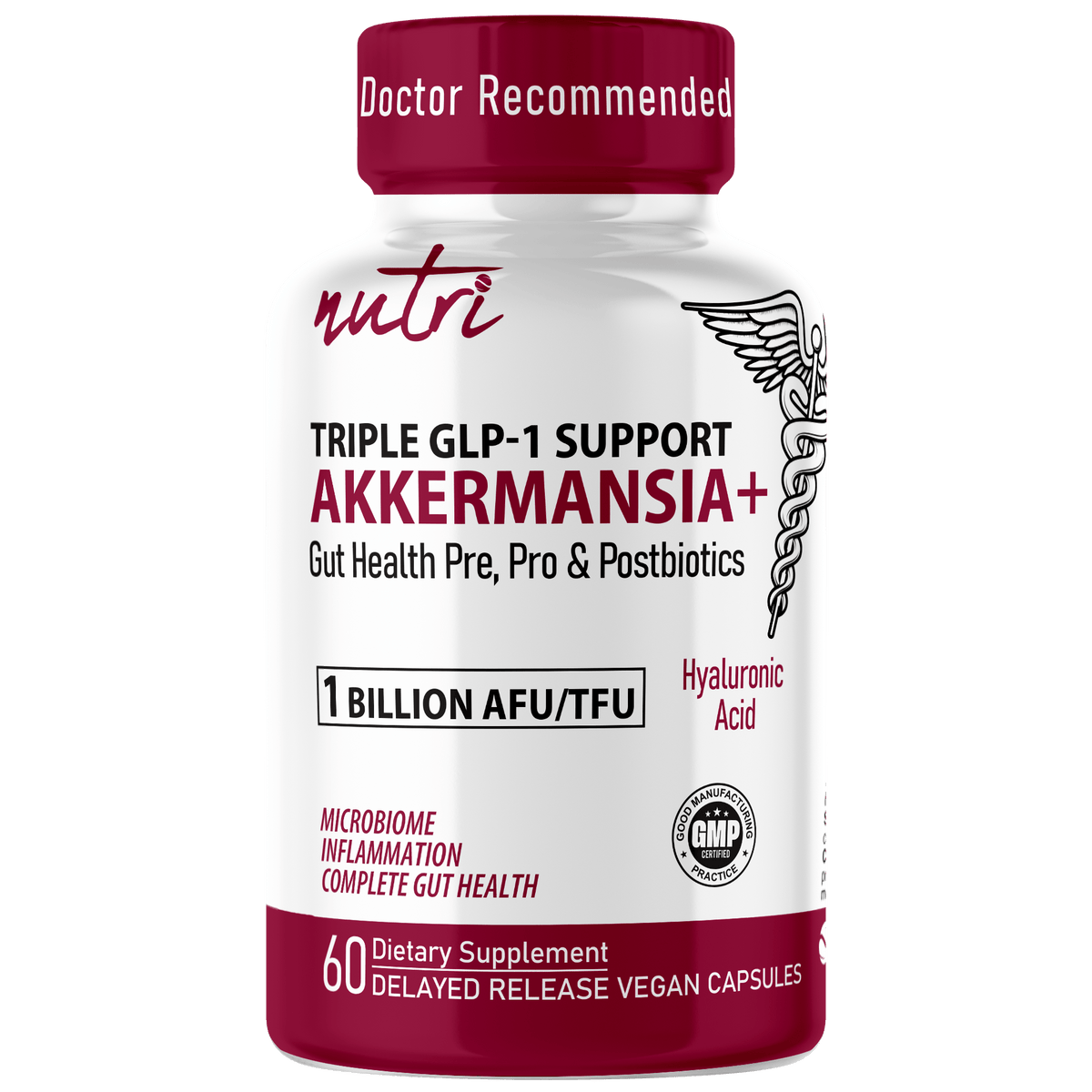 Nutri Akkermansia GLP-1 1 Billion AFU, 60 Count