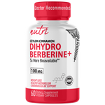 Nutri Dihydroberberine with Cinnamon Ceylon 100 mg - 60 Count