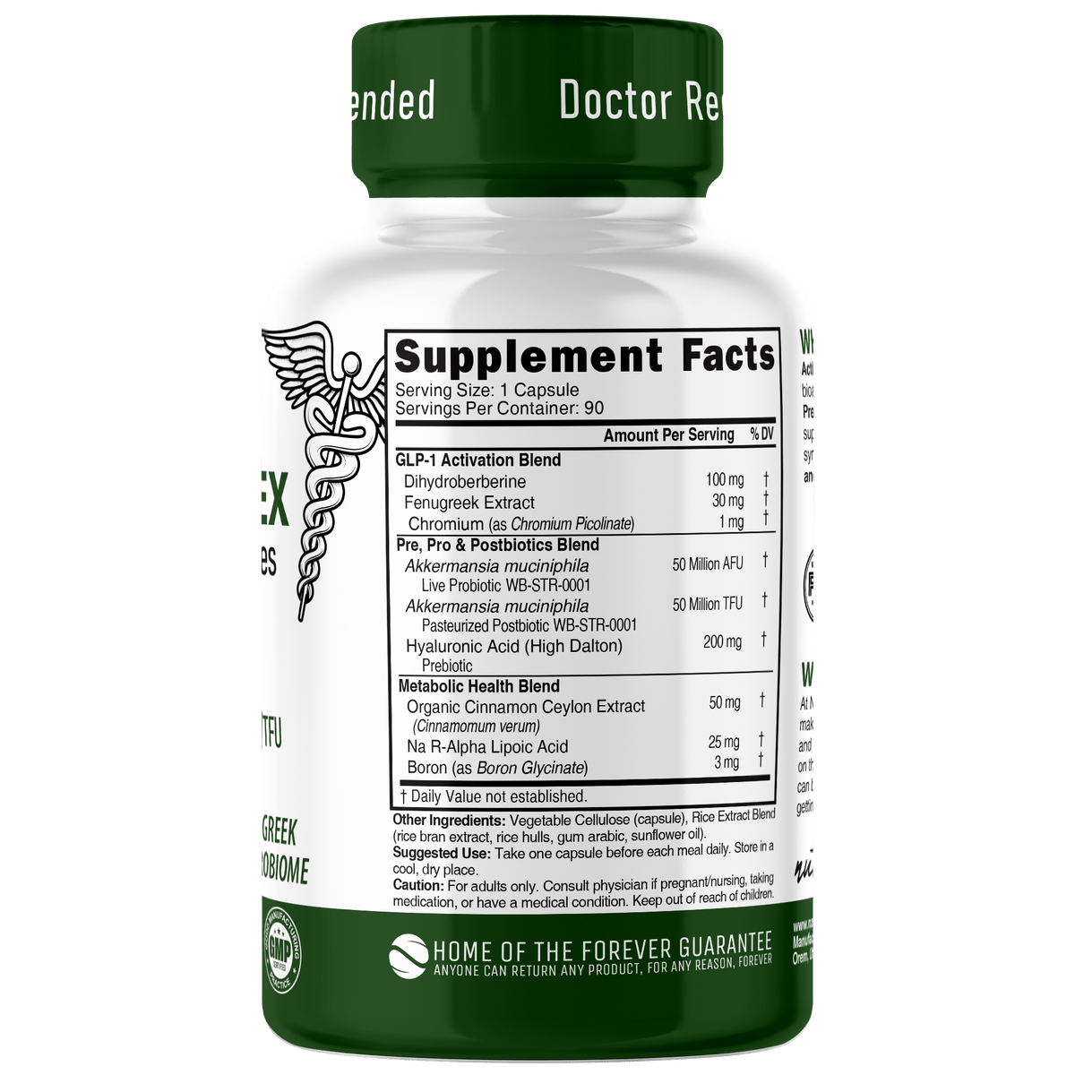 Nutri GLP-1 Complex 450 mg, 90 ct 250 cc bottle
