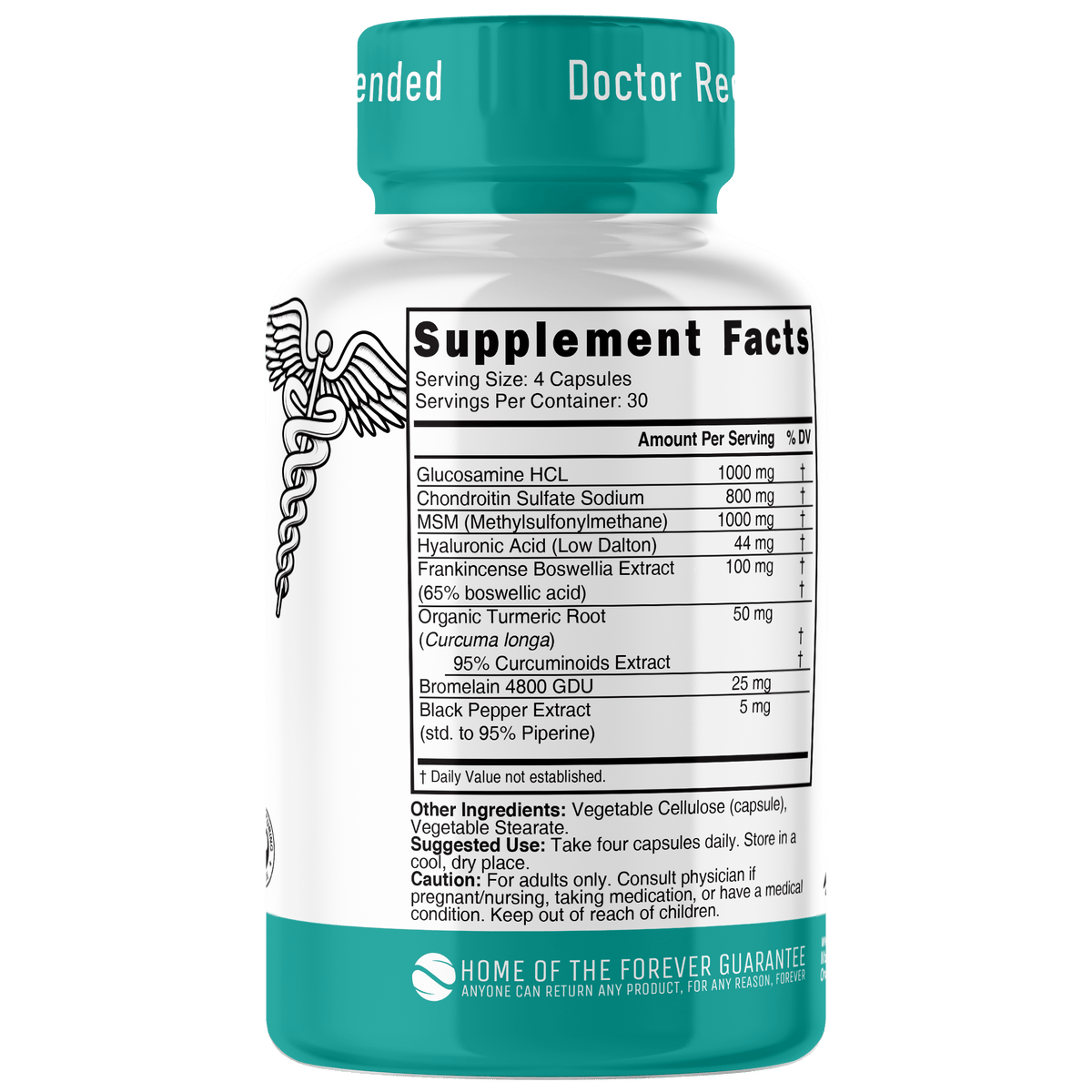 Nutri Glucosamine Chondroitin Complete Joint Complex w/ MSM+ 3025 mg - 120 Count