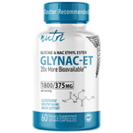 Nutri GlyNACET 375 mg Extra Strength (Glycine w/ NAC Ethyl Ester, molybdenum & selenium) 1800/375 mg - 60 Count