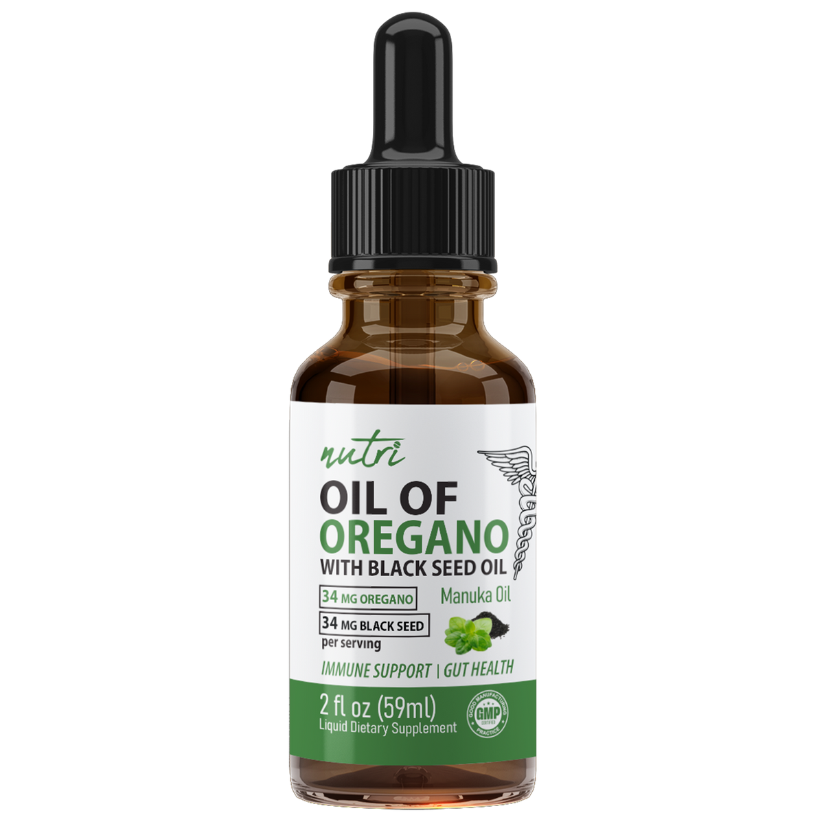 Nutri Oil of Oregano+ XS Tincture 79 mg, 2 fl oz bottle