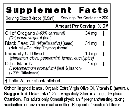 Nutri Oil of Oregano+ XS Tincture 79 mg, 2 fl oz bottle
