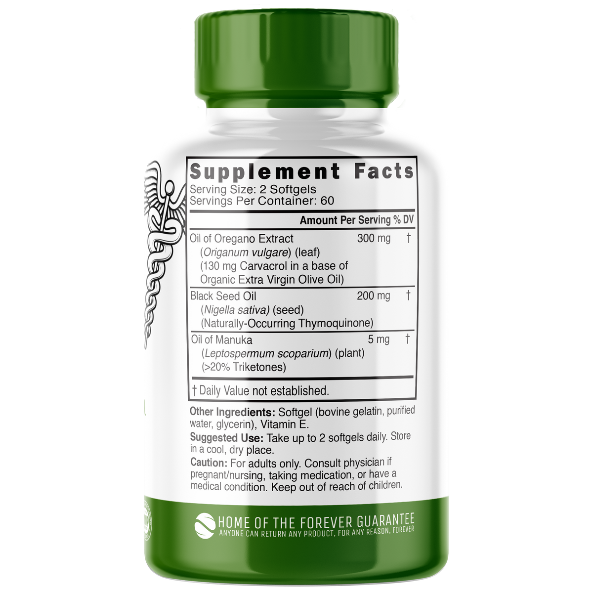 Nutri Oil of Oregano 500 mg (250 mg) softgel, 120 ct