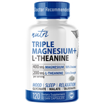 Nutri Triple Magnesium w/ L-Theanine (Glycinate, Malate, Taurinate) 400/200 mg - 120 Count
