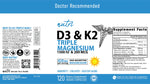 Nutri D3 & K2 Triple Magnesium (Glycinate, Malate, Taurinate) 420 mg - 120 Count
