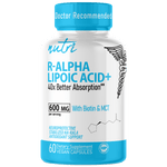 Nutri R Lipoic Acid+ R-ALA (Stabilized Sodium Na-RALA with Biotin) 600 mg - 60 Count