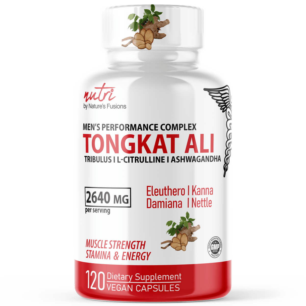 Nutri Tongkat Ali Men's Performance Complex 2200 mg - 120 Count