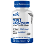 Nutri Triple Magnesium (Glycinate, Malate, Taurinate) 440 mg - 150 Count