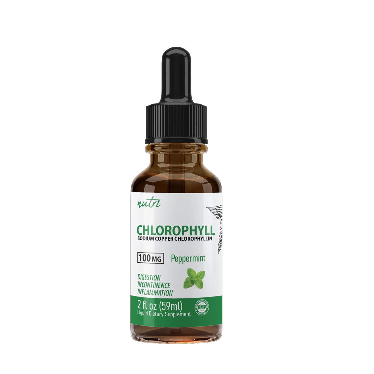 Nutri Chlorophyll Drops 100mg bottle front
