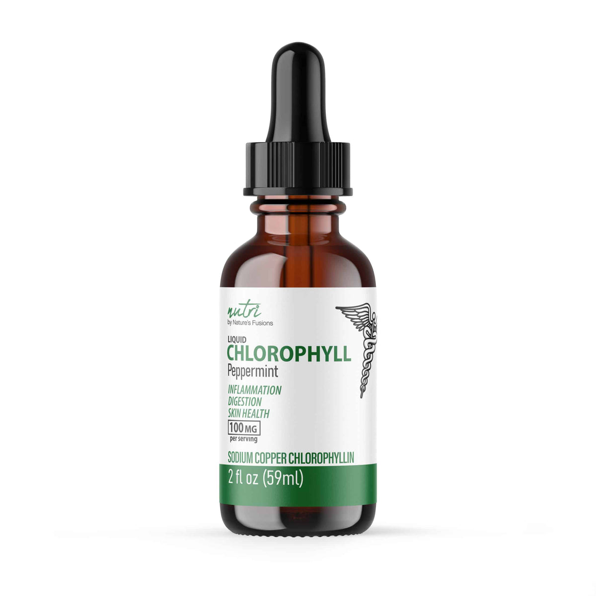 Nutri Chlorophyll Drops (Pure Sodium Copper Chlorophyllin) 100 mg - 2oz