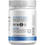 Nutri Creatine 5000mg tub side panel