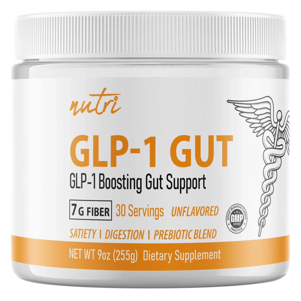 Nutri GLP-1 Gut Support Fiber Boost 7g Tub front