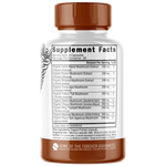 Nutri 10 Mushroom Organic 2400 mg bottle back label with Supplement Facts