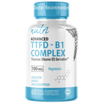 Nutri TTFD Thiamine B1 100mg bottle front label