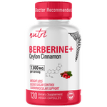 Nutri Berberine+ with Cinnamon Ceylon 1300 mg - 120 Count