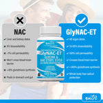 Nutri GlyNACET 100 mg (Glycine w/ NAC Ethyl Ester, molybdenum & selenium) 800/100 mg - 60 Count