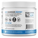 Nutri Magnesium Creatine 400mg/5g, 165g - Unflavored Powder 30 Servings