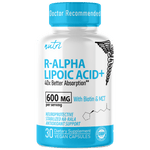Nutri R Lipoic Acid+ R-ALA (Stabilized Sodium Na-RALA with Biotin) 600 mg - 30 Count