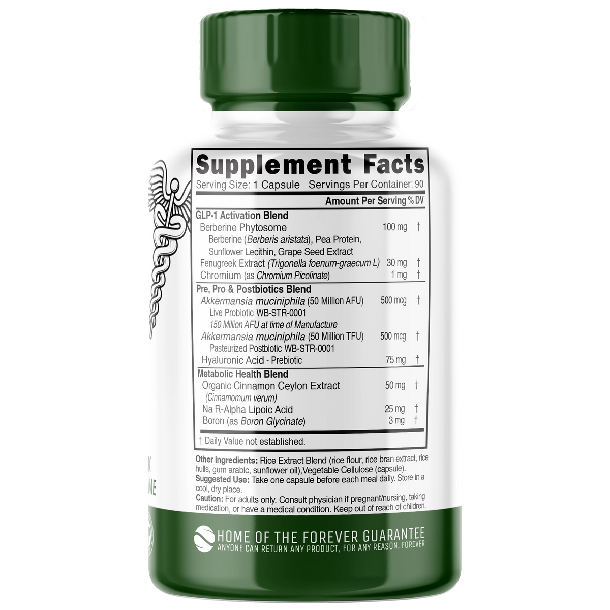 Nutri GLP-1 Complex 325 mg, 90 ct 250 cc bottle