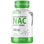 Nutri NAC (N-Acetyl L-Cysteine) 600 mg - 60 Count