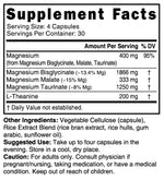 Nutri Triple Magnesium w/ L-Theanine (Glycinate, Malate, Taurinate) 400/200 mg - 120 Count
