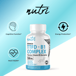 Nutri TTFD Thiamine B1 Supplement - 100mg 60ct - Thiamine Tetrahydrofurfuryl Disulfide