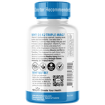 Nutri D3 & K2 Triple Magnesium (Glycinate, Malate, Taurinate) 420 mg - 120 Count
