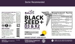 Nutri D3 & K2 Black Seed Oil 1000 mg full label layflat