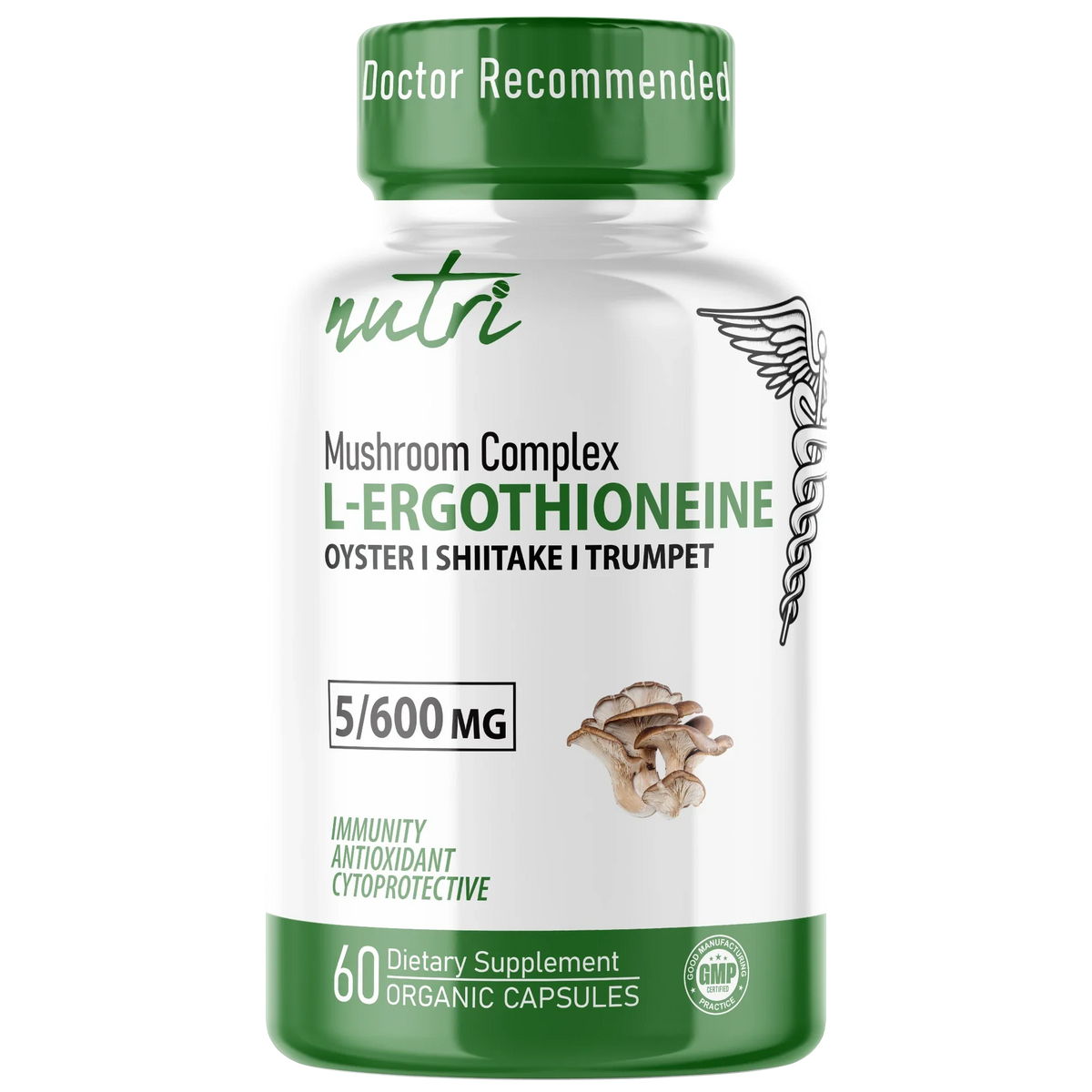 Nutri Ergothioneine Mushroom Complex bottle front