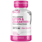 Nutri Lutein Zeaxanthin Mesozeaxanthin Vision Complex 20/12 mg 60 Count bottle front