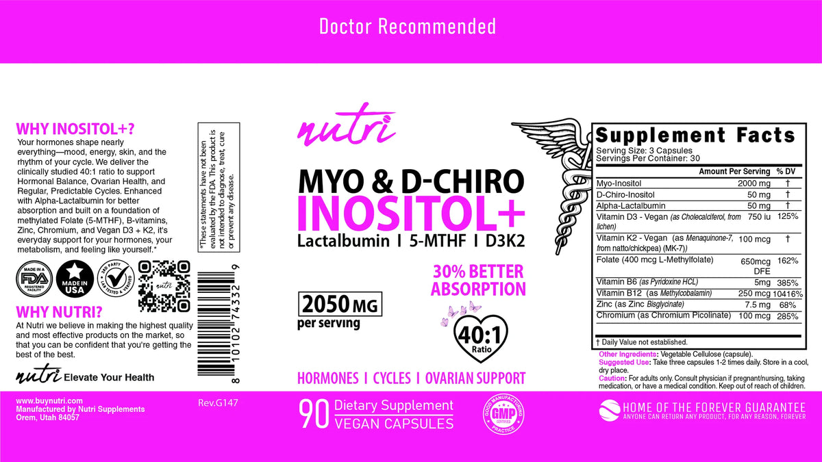 Nutri Myo & D-Chiro Inositol Plus Complex full label layflat