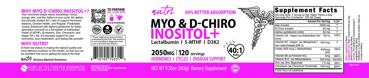 Nutri Myo & D-Chiro Inositol Plus Powder full label layflat