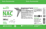 Nutri NAC 600 mg label layflat