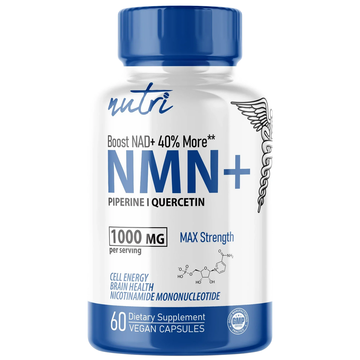 Nutri NMN 1000 mg bottle front
