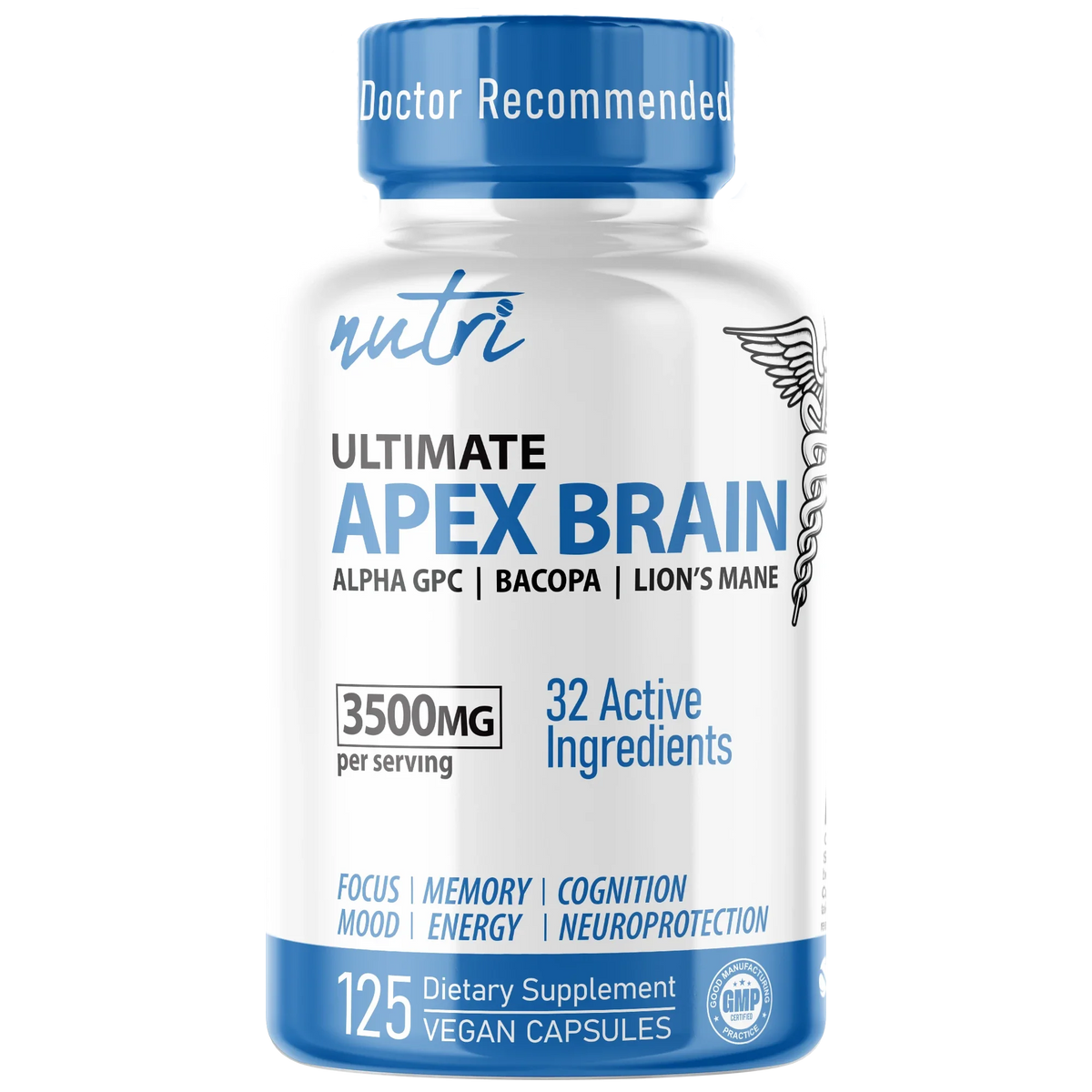 Nutri Apex Brain 3500mg bottle front label