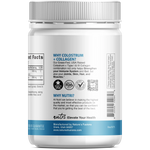 Nutri Colostrum + Collagen powder tub side label