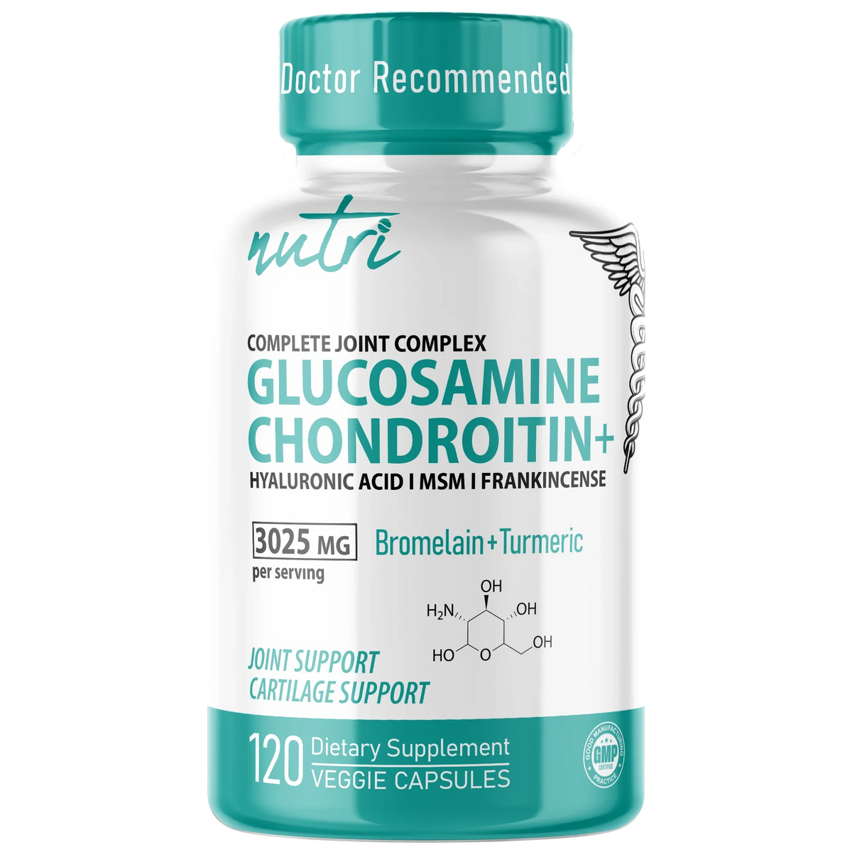 Nutri Glucosamine Chondroitin Joint Complex bottle front label