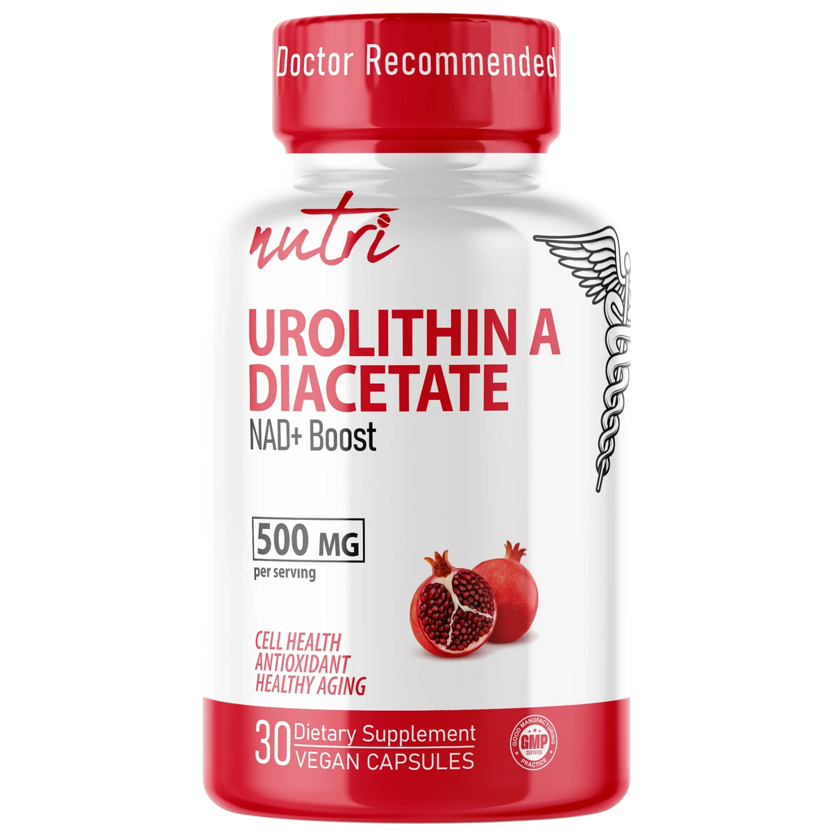 Nutri Urolithin A Diacetate 500mg bottle front
