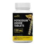 Nutri Potassium Iodide Tablets 130 mg 60 ct bottle front