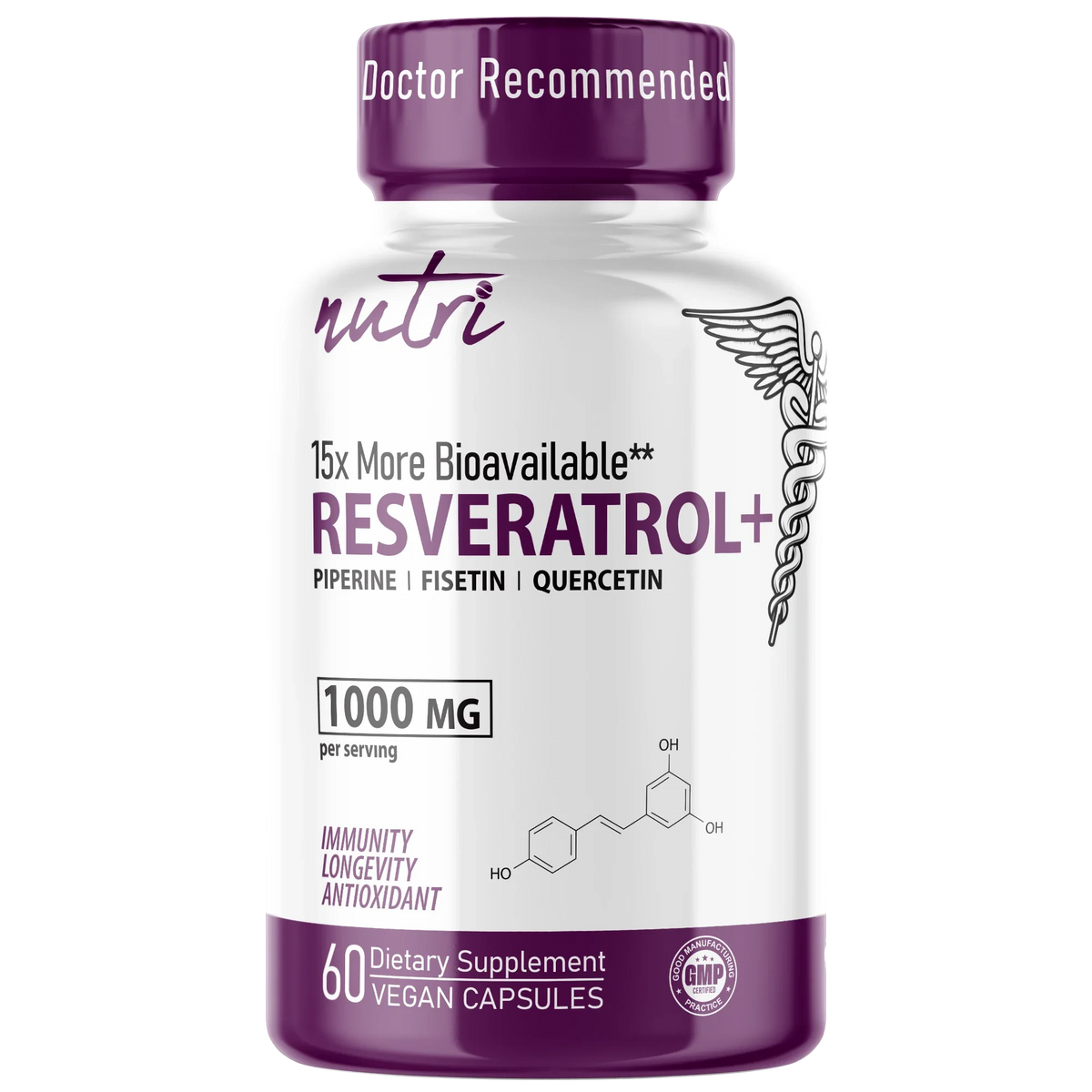 Nutri Resveratrol+ Complex bottle front