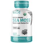 Nutri Sea Moss with Bladderwrack Burdock Black Pepper 1405mg bottle front