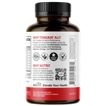 Nutri Tongkat Ali Men's Performance Complex bottle side label