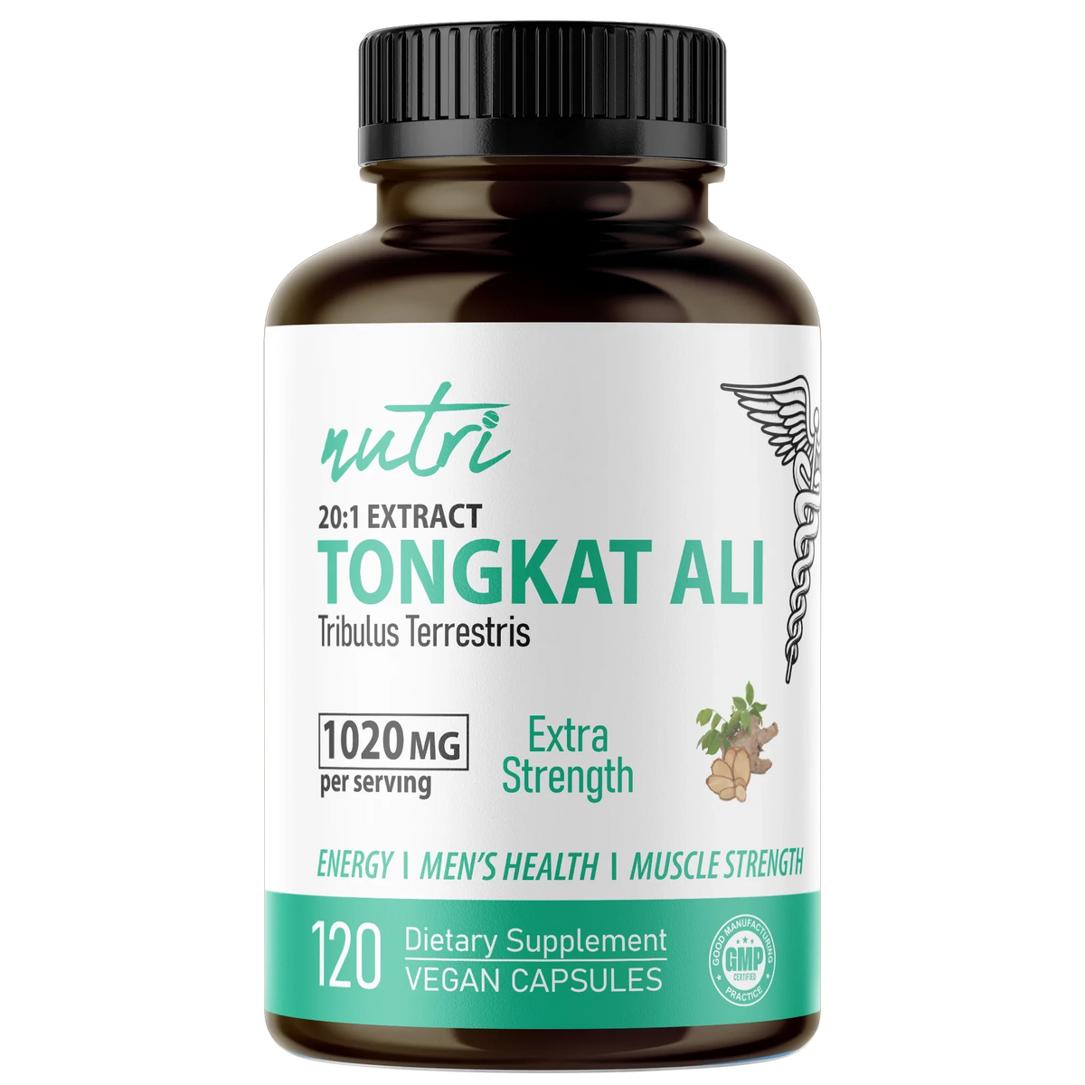 Nutri Tongkat Ali 1020mg Extra Strength bottle front